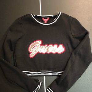 Guess Crop Sweatshirt Adult xs